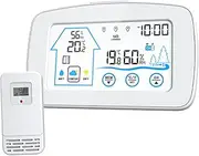 CIMAXIC Thermometer for Home Digital Room Temperature Humidity Monitor Compact Wireless Weather Station Mhz