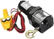 Waterproof Electric Winch Boat Trailer Winch Vehicle Self-rescue Off-road Electric Winch 3000lb 12V 24V Off-road for Vehicle Crane(12V)
