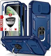 IYTRRYH for iPhone Xs Case Magnetic Compatible with MagSafe Wireless Charging,with 2 Screen Protectors,for iPhone X Case with 360°Stand Ring,Military Grade Drop Heavy Duty Protection Shockproof Blue