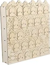 Zerodeko Wooden Advent Calendar With Drawer For Xmas Countdown Calendar Xmas Table Decoration