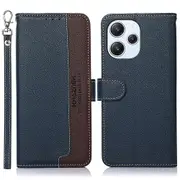 KHAZNEH For Xiaomi Redmi 12 4G Stand Phone Case RFID Blocking Leather Shell Wallet Phone Cover