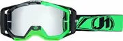 Just1 Iris Motocross Goggles, black-green for Men One Size Black Green