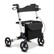 Altus Walker Rollator Deluxe Folding Rollator with Seat Aluminium Frame Outdoor