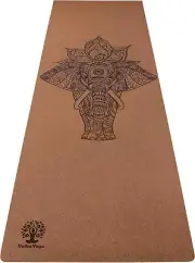 Cork Yoga Mat with Strap - Beautiful Yoga Mats Designed by Yogis and Artists - B