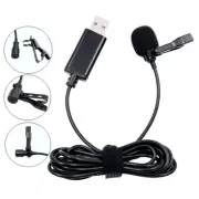 Mini USB Microphone Lapel Lavalier Mic Portable External Stereo Microphones
