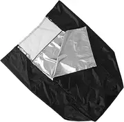 ROMISBABA Refrigerator Cover Black Oxford Fabric Standing Appliance Guard Waterproof Sunproof Fits Upright Fridges