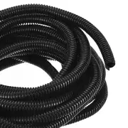 25ft 1/2 Inch Black Wire Loom Split Tubing Cord Protectors Flexible Conduit
