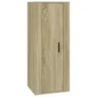 Wall-Mounted Wooden Cabinet TV Storage Unit Shelf Rack Bookcase Cupboard Oak