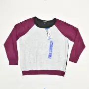 NEW Buffalo David Bitton Women's Pullover Sweater Crew Viscose Multicolor Size L