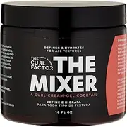 The Curl Factor presents The Mixer, a 16 oz all in one cream gel cocktail that one moisturize and define your curls at the same time.