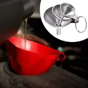 3 Pieces Kitchen Funnel Set Oil Liquid Funnel for Powder Filling Bottles