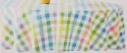 Printed Fabric Tablecloth 70" Round(4-6 ppl) SPRING PLAID MULTICOLOR SQUARES,HFH
