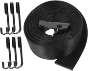 GANAZONO Hunting Hook in Tree Trouser Tree Swing Straps Hammock Hat Tree Strap Tree Support Straps Rope Swing Coat Tree Stand Tree Stand Hunting Velvet Entryway Belt Hooks Black Metal