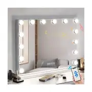 Hansong Vanity Mirror with Lights and Bluetooth Hollywood Makeup Vanity Mirro...