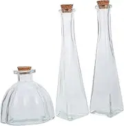 3pcs Wedding Sand Bottle Set Wedding Party Favors Empty Diffuser Bottle Candy Jars Small Glass Jars Shower Party Favors Glass Transparent