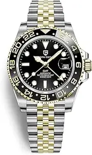 [PLALZDS] Men Watch PaganiDesign GMT Watches for Men Automatic 40MM Date 100M Waterproof Stainless Steel Sapphire Glass Mechanical Wristwatches PD-1662