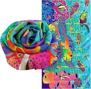 [Pylones] Scarf/Pareo Balade - Fluocean - 100 x 180 cm, Multi-Colour, One Size, multicoloured, One size