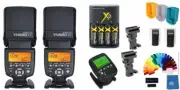 Yongnuo YN-560IV 2PC Wireless Flash Speedlite Kit YN560-TX Pro transmi For Canon