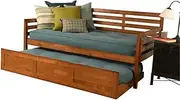 [Kodiak Furniture] Boho, Trundle Bed Daybed, Linen Aqua Mattress