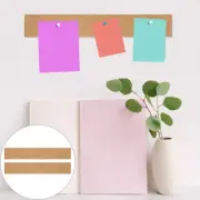 2 Pcs Cork Strip Wall Sticker Display Strips Corkboard Office Bulletin