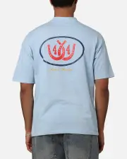 [404] 404 Desert Frontier T-shirt Light Blue - Size L L Light Blue
