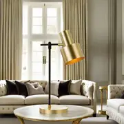 Croset Table Lamp in Black and Gold