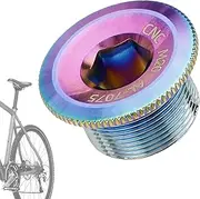 Crank Bolt, Crank Cap Dust Plug Colorful Bikes Bolt, Crank Cap Screw, Aluminum Alloy Bicycles Crankset Screw for Cycling Enthusiasts