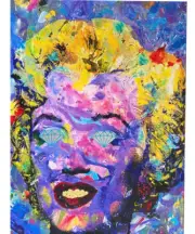 Marilyn Monroe Art Painting Large Canvas Artwork Abstract Andy Warhol 30"x40"
