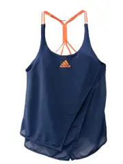 Adidas Tennis Shirt Womens Size XS Blue Sleeveless Active Wear Casual ClimaCool