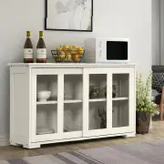 CostwayKitchen Storage Sideboard with Adjustable Shelf