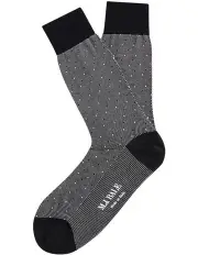 [MJ Bale] Bianchi Sock in Black Dark Grey