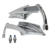 Chrome Custom Mirrors fit HONDA VT 1300 STATELINE / SABRE / INTERSTATE (M282943)