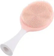 HONITANO Face Brush for Cleansing and Exfoliating Face Brushes for Cleansing Exfoliating Scrubber Head Exfoliate for Face Scrubber Face Scrubber Facial Brush Head Silica Gel Pink