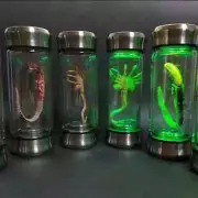 Alien Glow Jar Xenomorph Specimen Facehugger Embryo Glass Jar led Home