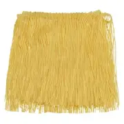 10 Yards 6 Inch Chainette Fringe Trim Tassel Sewing Trim for Clothes, Gold