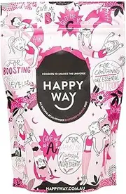 HAPPY WAY Raspberry BCAA Powder - 300g | Fresh Juicy Raspberry Flavour | All-in-One Energy Pre-workout, Post-workout Drink | Enhances Workout Recovery, Boosts Energy & Supports Muscle Growth
