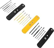 NIYANGLE 3Sets Ear Cleaning Kit Durable Removal Tools Comfortable Ear Massage Supplies Corrosion Resistant Ear Spoons for Ear Care Giftable