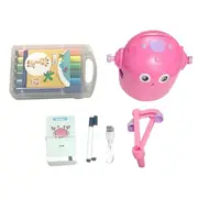 Interactive Educational Drawing Robot, 100 Drawing Cards,Intelligent Drawing Robot, Early Educational Drawing Robot Pink
