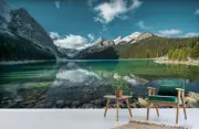 3D Sky Mountain Lake Wallpaper Wall Murals Removable Wallpaper 208