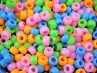Pony Beads 9x6mm Kandi Mix 500pc Bulk Pack DIY Jewellery Party