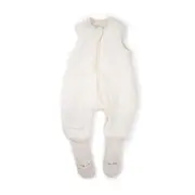 Baby Studio Infant Soft Sleeveless Sleep Bag w/Legs Oatmeal/GRN Cotton 2.5 Tog