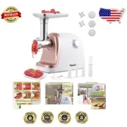 Heavy-Duty Meat Mincer with 3 Plates & Sausage Stuffing Tubes - Stylish Design