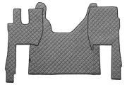 Gray Eco Leather Mats+Engine Cover for FORD F-MAX Trucks 2018 Onward LeftHDrive