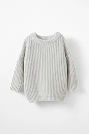 [Cotton On Kids] Cotton On Kids - Connor Crew Neck Jumper - Cloud marle 18-24M CLOUD MARLE