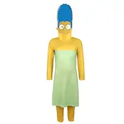 Funny Yellow Cartoon Family Marge Homer Bart Outfits Costume Group Costume Cartoon Movie Cosplay for Unisex Kid's Adults' Halloween Carnival World Book Day Per