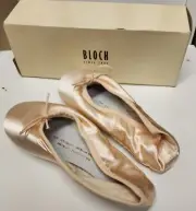 Bloch Hard Toe Childs Pink Ballet Slipper Size 3 1/2 C Leather Sole