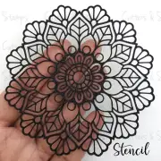 MANDALA 01 Clay Stencil | Texture stamp for clay | Clay Texture