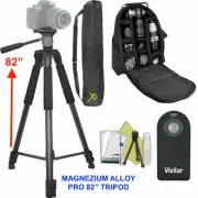 82" MAGNESIUM TRIPOD + PRO BACKPACK + REMOTE FOR CANON EOS 80D 60D 7D 6D 5D T6 X