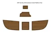 1997 Sea Ray 330 Sundancer Swim Platform Pad Boat EVA Foam Teak Deck Floor Mat