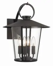 Crystorama Lighting Group AND-9202-CL Andover 4 Light 17" Tall - Black